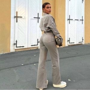 ZARA TRF LONG DENIM JUMPSUIT SIZE SMALL